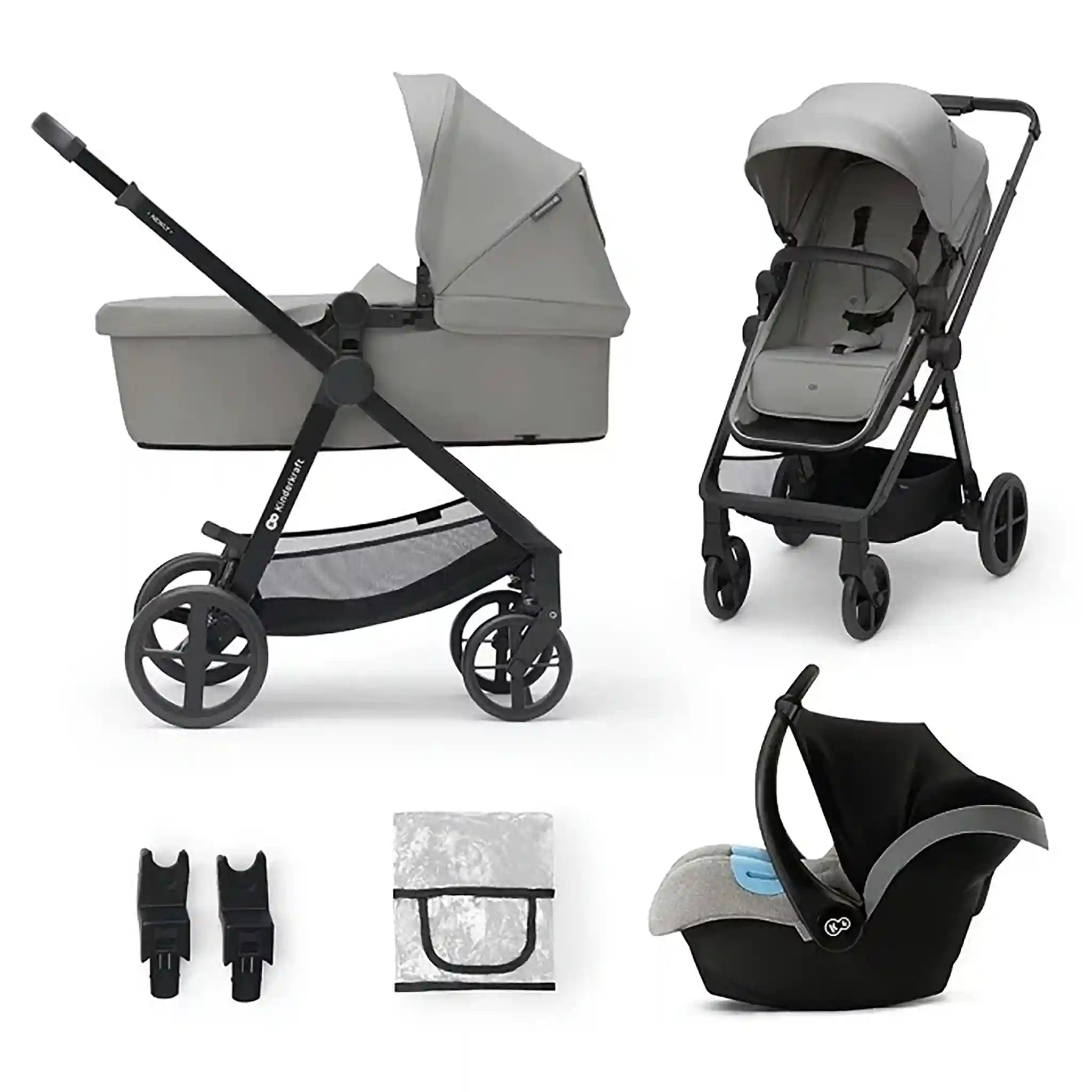 kinderwagen grau Kinderkraft Kinderwagen NEWLY 3in1 online kaufen